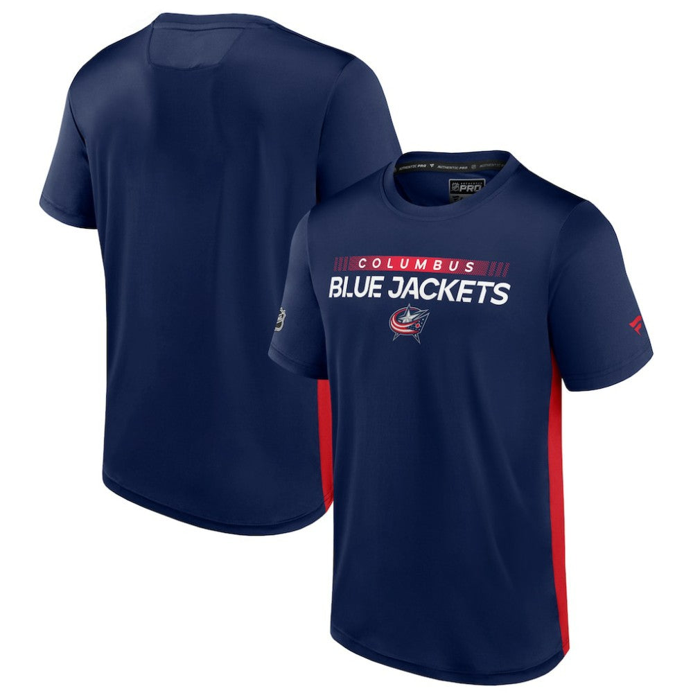 Columbus Blue Jackets Fanatics Authentic Pro Rink Tech T-Shirt - NHL T-shirts