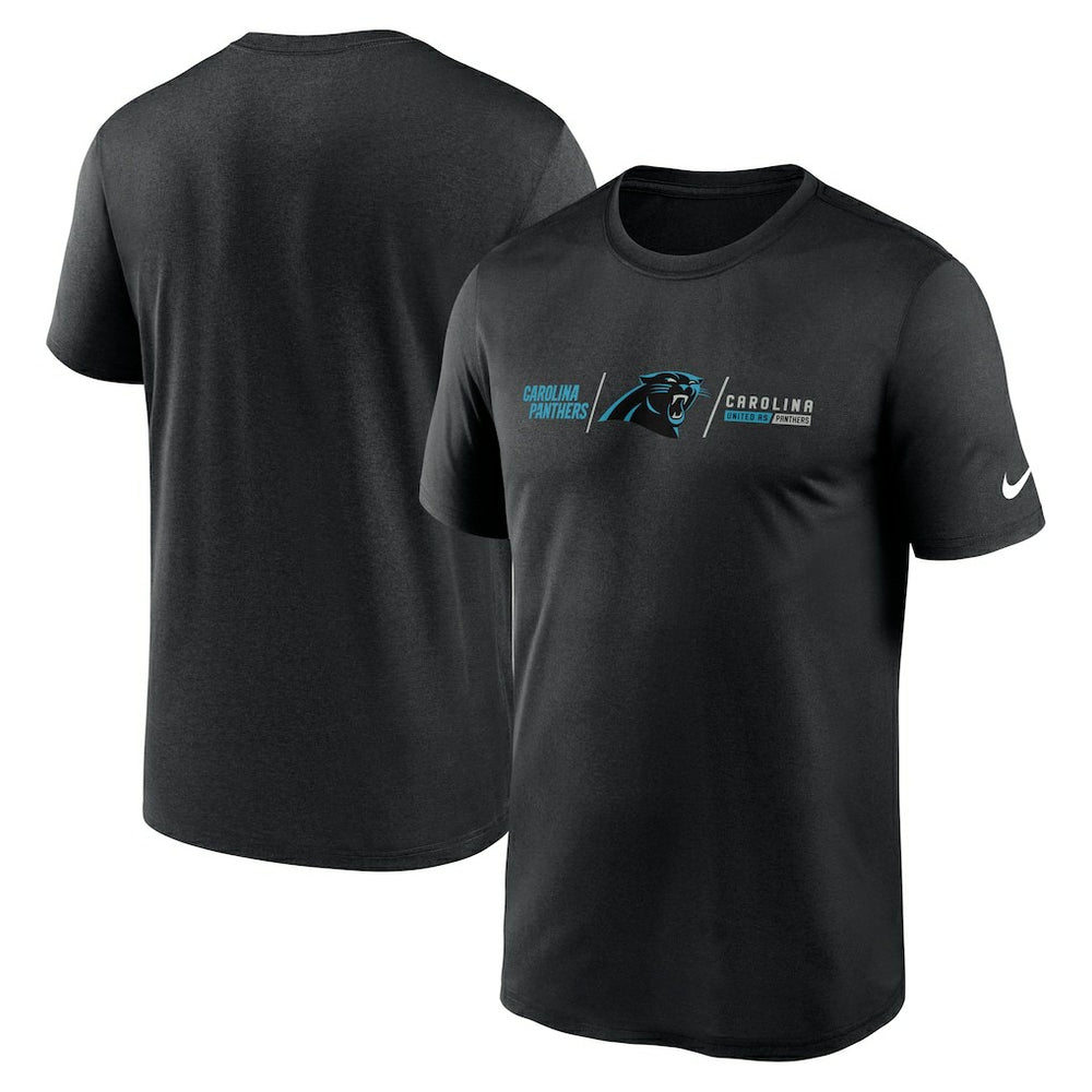 Carolina Panthers Horizontal Lockup Legend Performance T-Shirt | NFL On sale