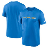 Los Angeles Chargers Horizontal Lockup Legend T-Shirt | NFL Discount