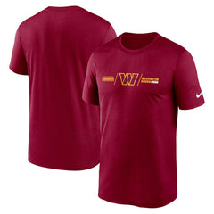 Washington Commanders Horizontal Lockup Legend T-Shirt | NFL Hot