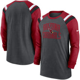Arizona Cardinals Tri-Blend Raglan Athletic Long Sleeve Fashion T-Shirt | NFL New