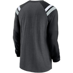 Las Vegas Raiders Tri-Blend Raglan Athletic Long Sleeve Fashion T-Shirt | NFL Outlet