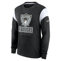 Las Vegas Raiders Oakland Raiders Rewind Playback Helmet Long Sleeve T-Shirt | NFL Outlet