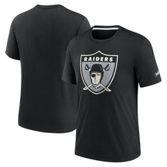 Las Vegas Raiders Rewind Playback Logo Tri-Blend T-Shirt | NFL Hot