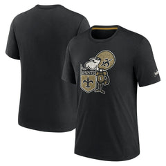 New Orleans Saints Rewind Playback Logo Tri-Blend T-Shirt | NFL On sale