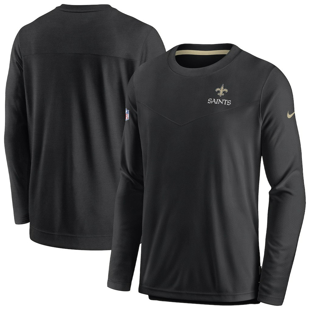 New Orleans Saints Sideline Lockup Performance Pullover Sweatshirt | NFL Outlet
