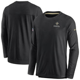 New Orleans Saints Sideline Lockup Performance Pullover Sweatshirt | NFL Outlet