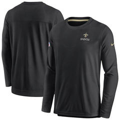 New Orleans Saints Sideline Lockup Performance Pullover Sweatshirt | NFL Outlet