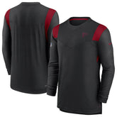Atlanta Falcons Sideline Tonal Logo Performance Player Long Sleeve T-Shirt | NFL New