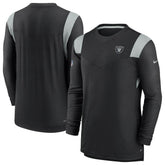 Las Vegas Raiders Sideline Tonal Logo Performance Player Long Sleeve T-Shirt | NFL Online