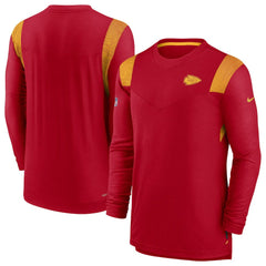 Kansas City Chiefs Sideline Tonal Logo Performance Player Long Sleeve T-Shirt | NFL New