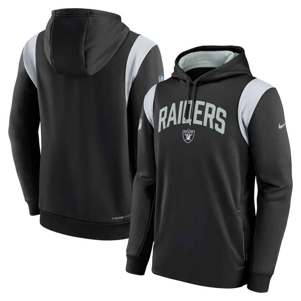 Las Vegas Raiders Sideline Athletic Stack Performance Pullover Hoodie | NFL On sale