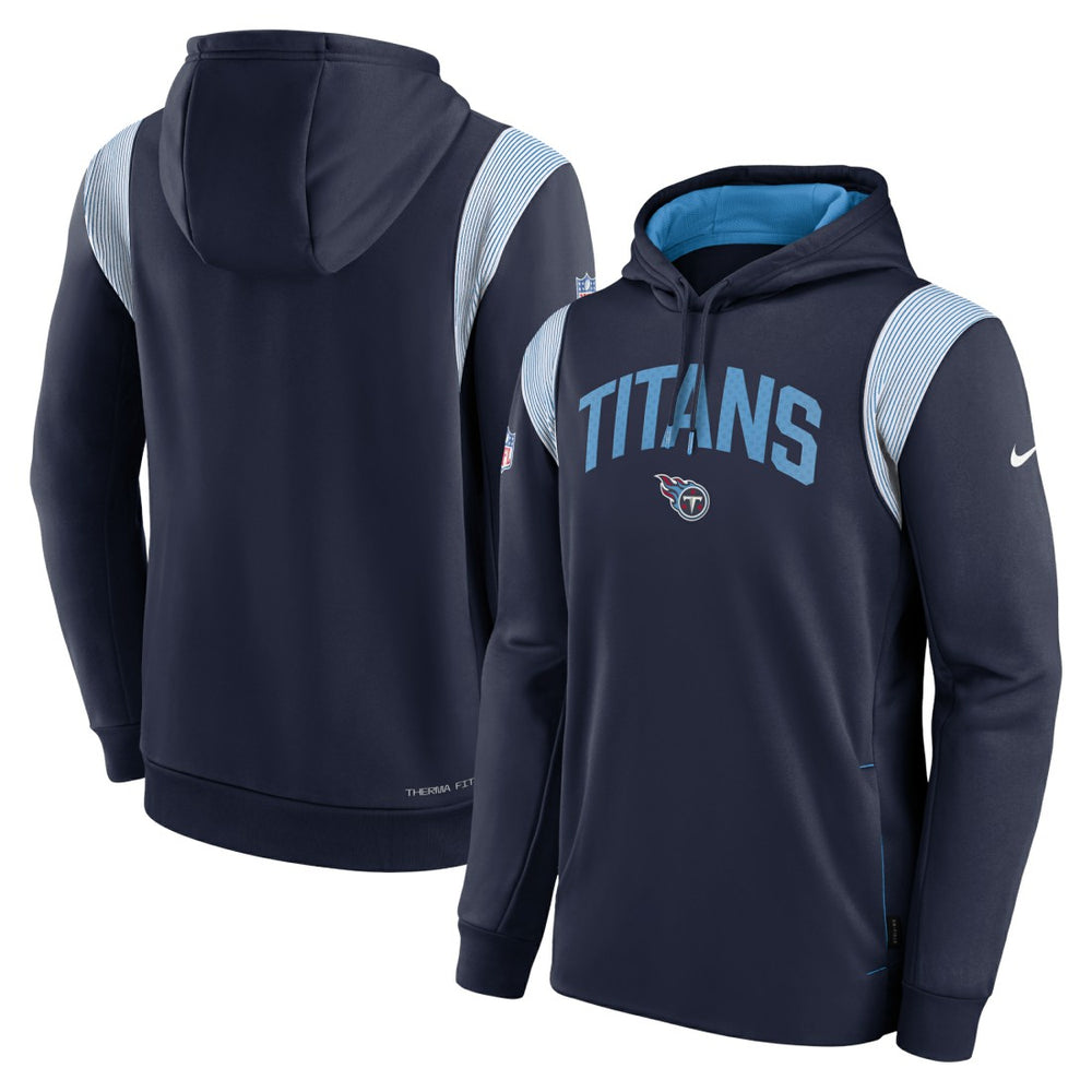 Tennessee Titans Sideline Athletic Stack Performance Pullover Hoodie | NFL Outlet