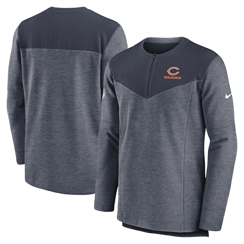 Chicago Bears Sideline Lockup Performance Quarter-Zip Top | NFL Discount