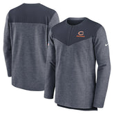 Chicago Bears Sideline Lockup Performance Quarter-Zip Top | NFL Discount
