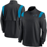Carolina Panthers Sideline Coach Chevron Lockup Quarter-Zip Long Sleeve Top | NFL Hot