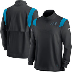Carolina Panthers Sideline Coach Chevron Lockup Quarter-Zip Long Sleeve Top | NFL Hot