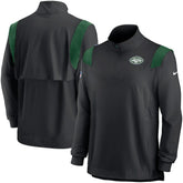 New York Jets Sideline Coach Chevron Lockup Quarter-Zip Long Sleeve Top | NFL Discount