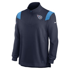 Tennessee Titans Sideline Coach Chevron Lockup Quarter-Zip Long Sleeve Top | NFL Online