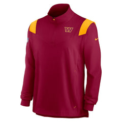 Washington Commanders Sideline Coach Chevron Lockup Quarter-Zip Long Sleeve Top | NFL Online