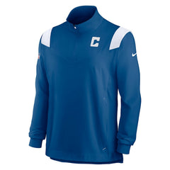 Indianapolis Colts Sideline Coach Chevron Lockup Quarter-Zip Long Sleeve Top | NFL Outlet