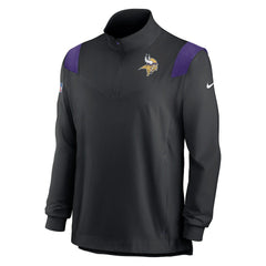 Minnesota Vikings Sideline Coach Chevron Lockup Quarter-Zip Long Sleeve Top | NFL On sale