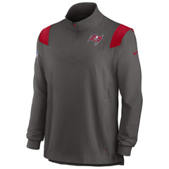 Tampa Bay Buccaneers Sideline Coach Chevron Lockup Quarter-Zip Long Sleeve Top | NFL New