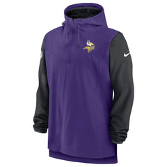 Minnesota Vikings Sideline Player Quarter-Zip Hoodie | NFL Outlet