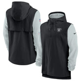 Las Vegas Raiders Sideline Player Quarter-Zip Hoodie Jacket | NFL Hot