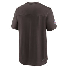 Cleveland Browns Sideline Coaches Vintage Chevron Performance V-Neck T-Shirt | NFL Discount