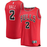 Red Lonzo Ball Chicago Bulls Fast Break Road Replica Jersey sale | NBA