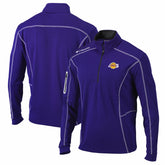 Purple Los Angeles Lakers Shotgun Quarter-Zip Pullover Jacket | NBA
