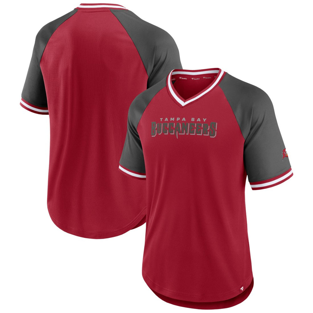 Tampa Bay Buccaneers Second Wind Raglan V-Neck T-Shirt | NFL Discount