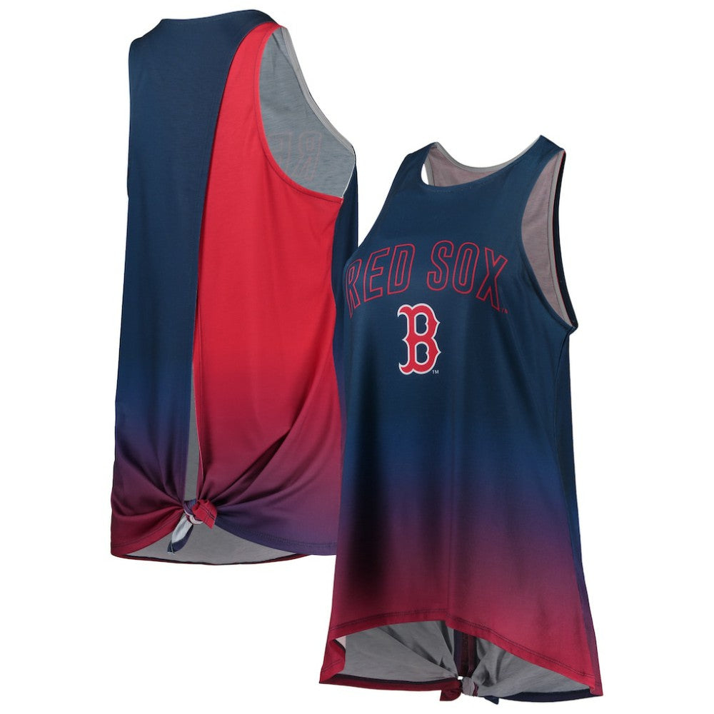 Boston Red Sox FOCO Women's Gradient Tie-Back Racerback Tank Top - MLB Tanks
