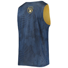 Milwaukee Brewers FOCO Floral Reversible Mesh Tank Top - MLB Tanks