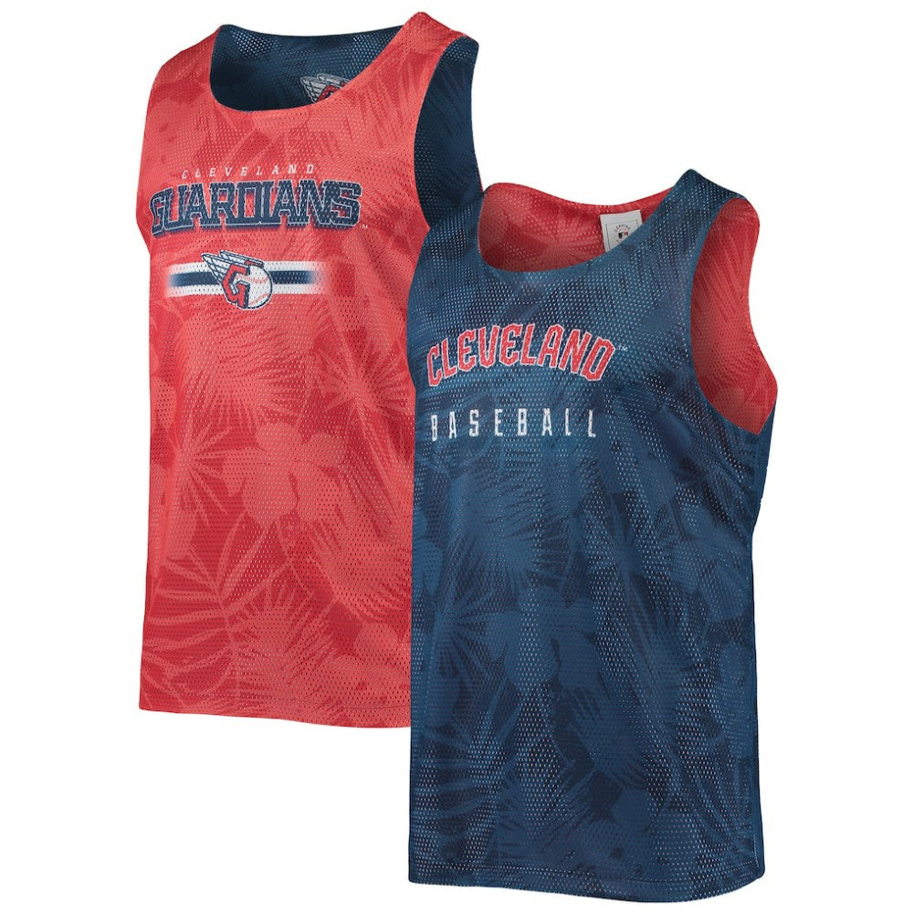 Cleveland Guardians FOCO Floral Reversible Mesh Tank Top - MLB Tanks