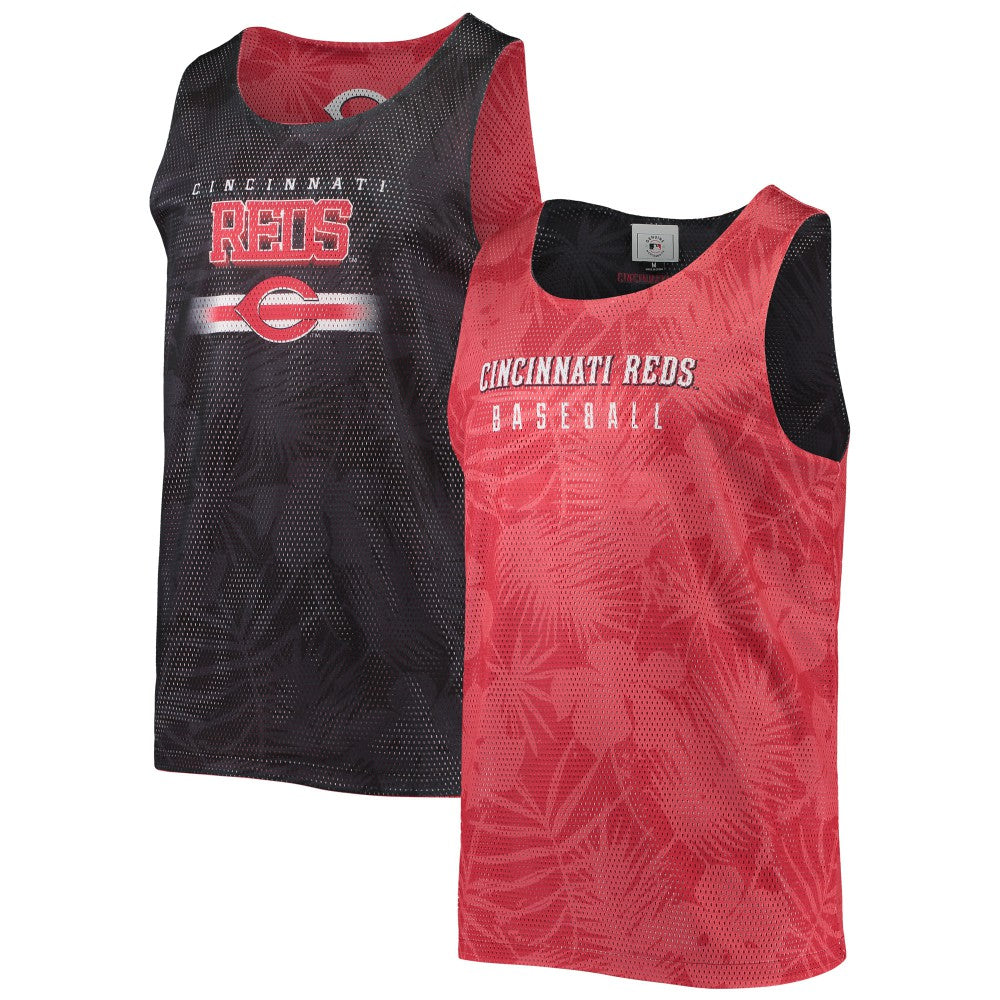 Cincinnati Reds FOCO Floral Reversible Mesh Tank Top - MLB Tanks