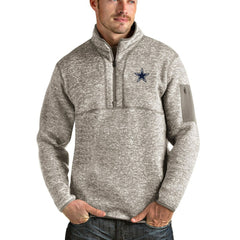 Dallas Cowboys Antigua Fortune Quarter-Zip Pullover Jacket | NFL Online