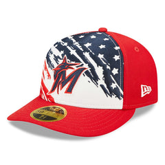 Miami Marlins New Era 2022 4th of July Low Profile 59FIFTY Fitted Hat - MLB Hats