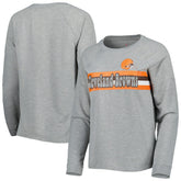 Cleveland Browns Juniors All Striped Up Raglan Long Sleeve T-Shirt | NFL Near me
