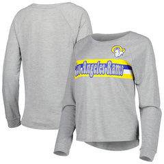 Los Angeles Rams Juniors All Striped Up Raglan Long Sleeve T-Shirt | NFL Near me