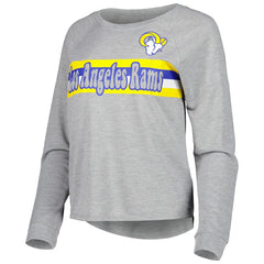 Los Angeles Rams Juniors All Striped Up Raglan Long Sleeve T-Shirt | NFL Near me