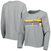 Minnesota Vikings Juniors All Striped Up Raglan Long Sleeve T-Shirt | NFL Near me