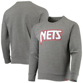 Heathered Gray Brooklyn Nets Sportiqe Moments Mixtape Harmon Raglan Pullover Sweatshirt | NBA