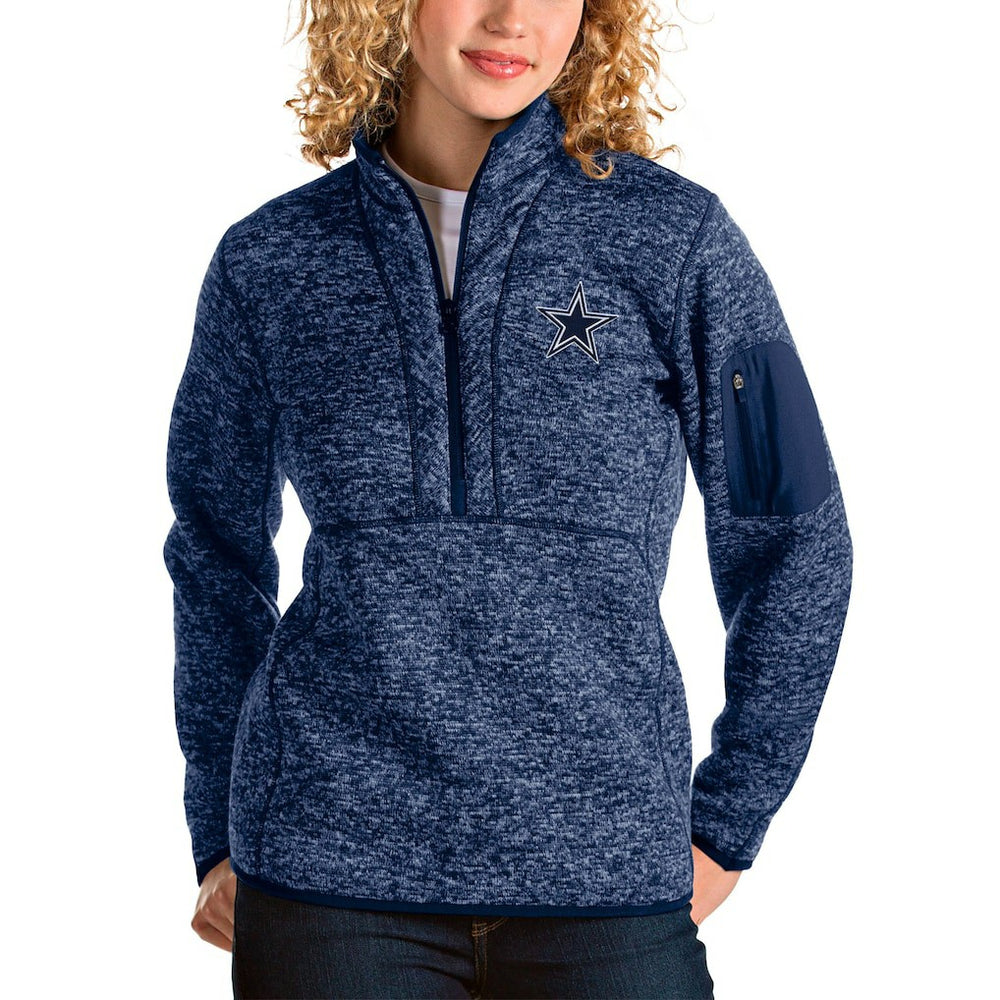 Dallas Cowboys Antigua Women's Fortune Half-Zip Pullover Jacket | NFL US