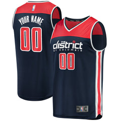 Statement Edition Washington Wizards Fast Break Replica Custom Jersey Navy | NBA