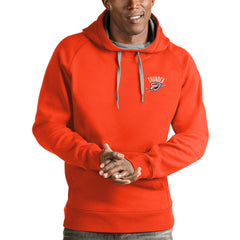 Orange Oklahoma City Thunder Antigua Victory Pullover Hoodie | NBA