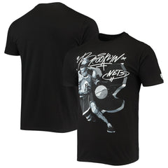 Black Brooklyn Nets NBA x McFlyy Identify Artist Series T-Shirt | NBA