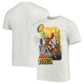 White Los Angeles Lakers NBA x McFlyy Identify Artist Series T-Shirt | NBA