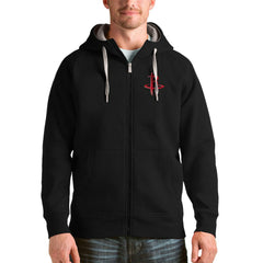 Black Houston Rockets Antigua Logo Victory Full-Zip Hoodie sale | NBA